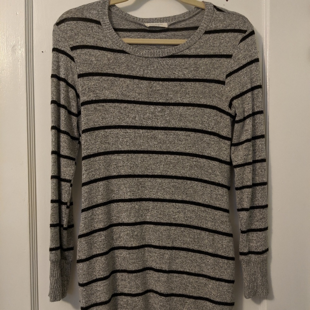 Striped sweater dress